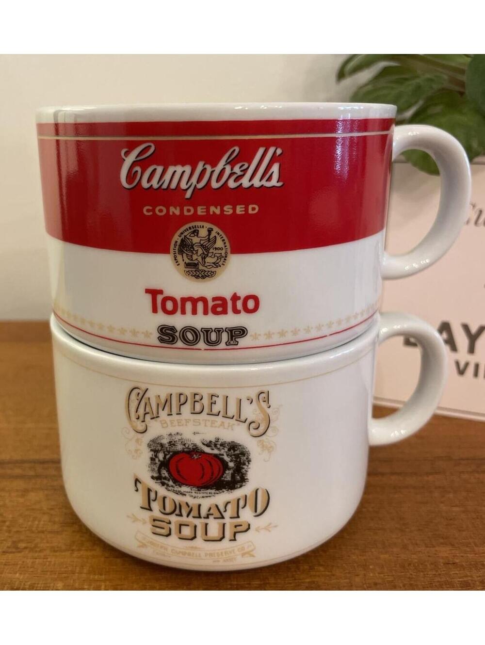 Vintage Campbell’s Tomato Soup Ceramic Mugs Westwood 1994 Set of 2